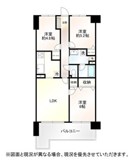 【間取り】 | メゾンドール鴻巣～最上階のお部屋です～