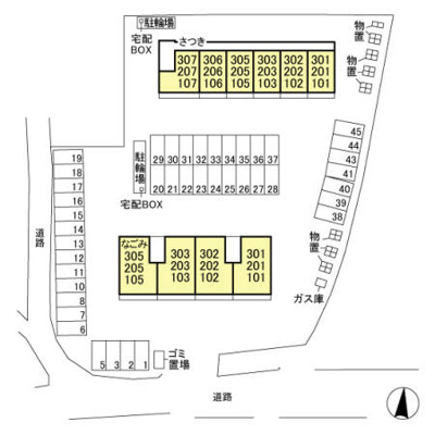 【区画図】 | セジュールグリーン なごみ