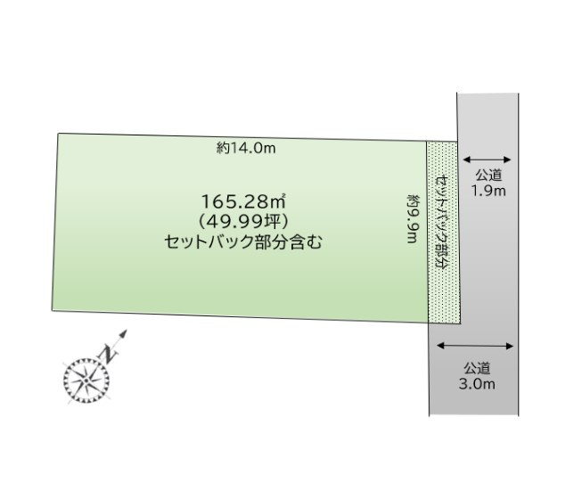 【区画図】鴻巣市本町7丁目　売地
