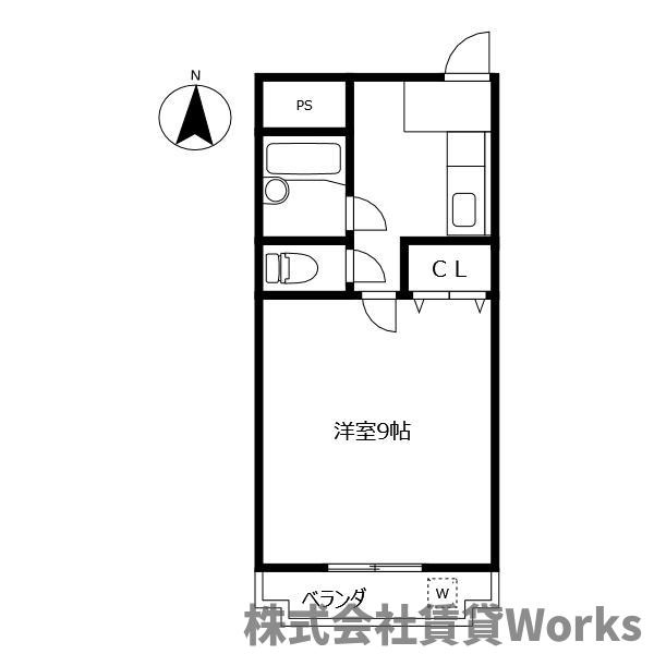 コーポいずみの間取り