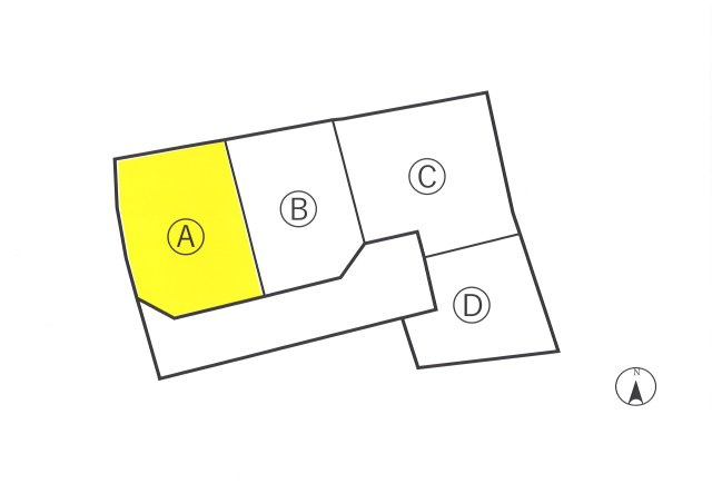 倉吉市下田中土地の区画図