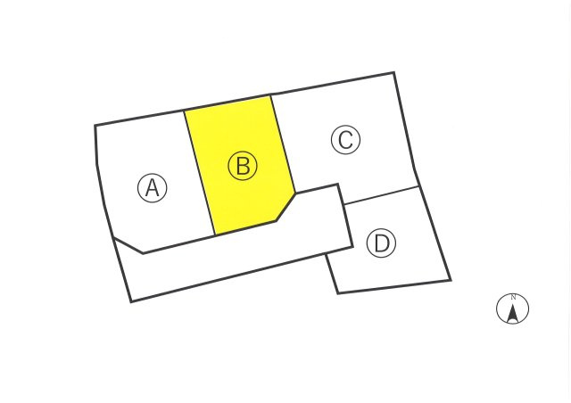 倉吉市下田中土地の区画図