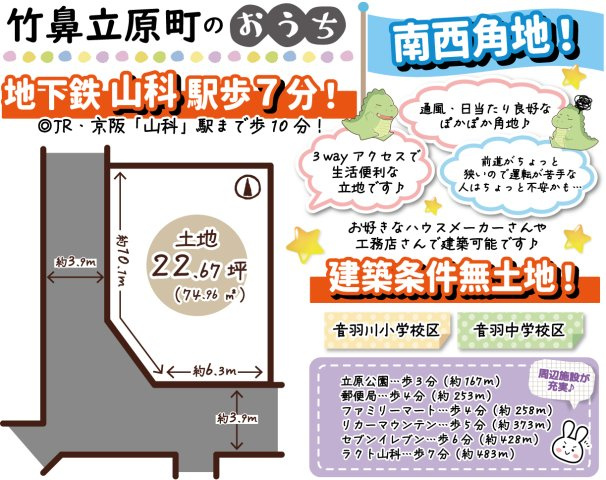 竹鼻立原町　建築条件無土地の外観|竹鼻立原町・建築条件無土地プランのご紹介です♪