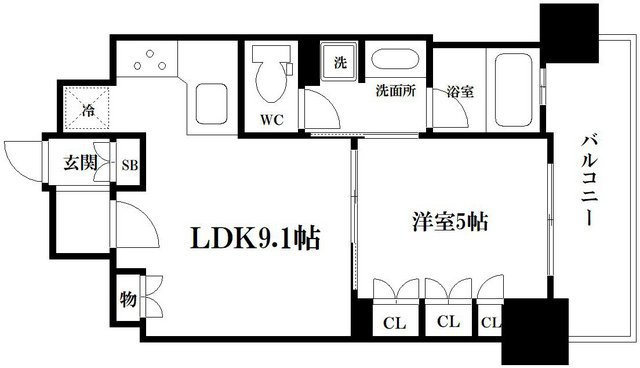リーガル南久宝寺の間取り
