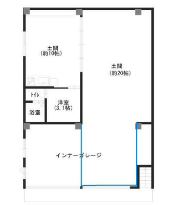 大津市横木１丁目の店舗事務所の間取り