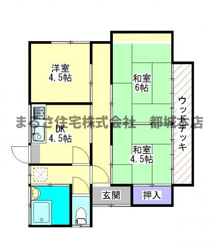 植村貸家の間取り