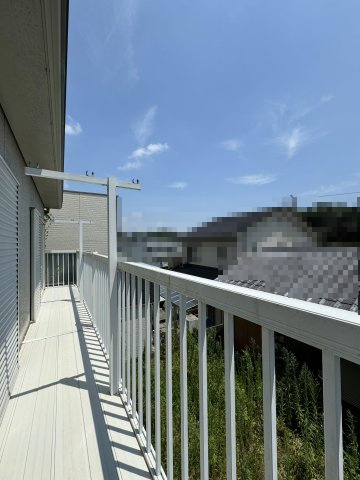 高知市福井町　中古戸建てのバルコニー