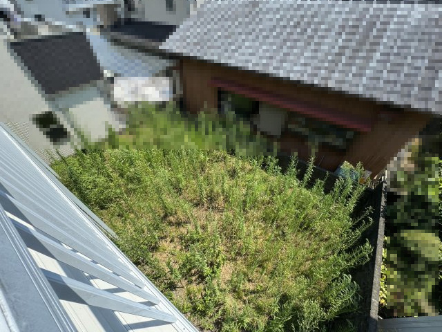 高知市福井町　中古戸建ての庭