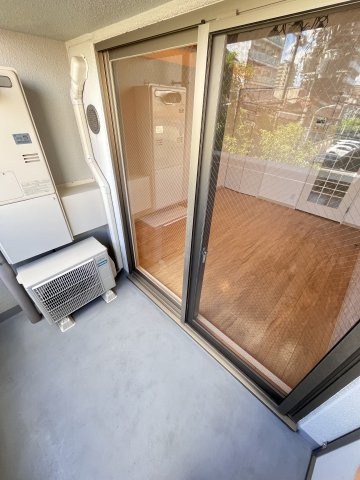 大阪市城東区蒲生３丁目の賃貸マンションのバルコニー