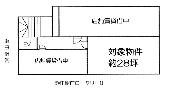 大津市大萱１丁目の店舗事務所の間取り