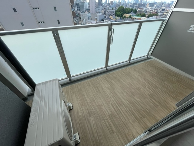 スワンズシティ大阪エスクレアのバルコニー