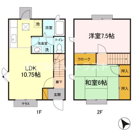 【間取り】 | 尾山台タウンハウス　Ｄ