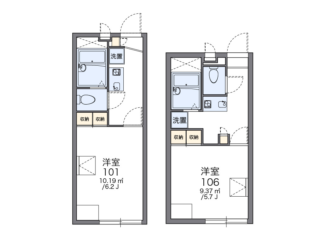 レオパレスルーチェの間取り|画像2