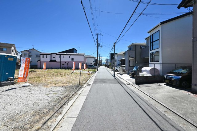 明石市北王子町建築条件無し土地の前面道路含む現地写真|現地（2024年9月）撮影