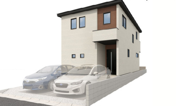 【仲介手数料無料】所沢市東所沢１８期１号棟　所沢市の新築住宅なら西武ハウジングの外観パース