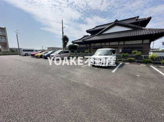 海老名市柏ケ谷のアパートの駐車場