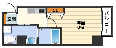 メインステージ西天満 T’s squareの間取り