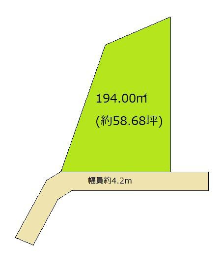 和歌山市六十谷　売土地の土地図
