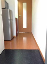 落ち着いた玄関です