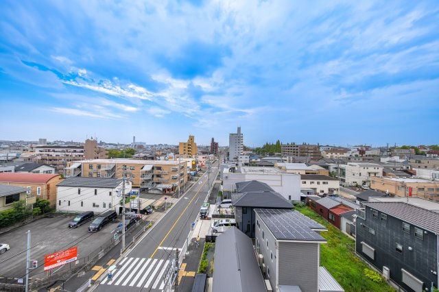 ユニーブル弥生の展望|南側バルコニーからの眺望　日当り・眺望良好のお部屋です