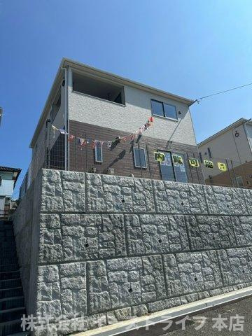 【新築戸建】内郷宮町第4※子育て支援最大80万円※の外観|2号棟写真　南西側からの外観写真です。