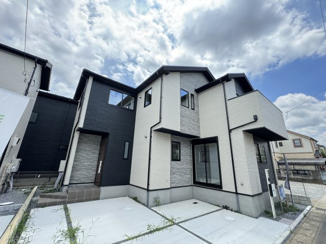 柏市逆井４丁目新築戸建（逆井６期）の外観|1号棟外観・完成済み内覧可能です！