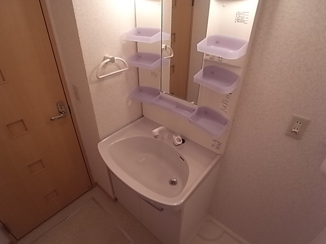 神戸市北区山田町下谷上字芝のアパートの洗面所|シャンプードレッサー