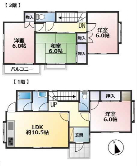 【間取り】 | 九十九里町西野　中古戸建
