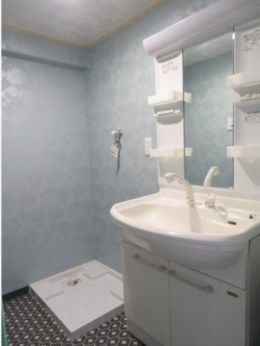 鴨部　鏡川コーポ 　Ａ棟の独立洗面台