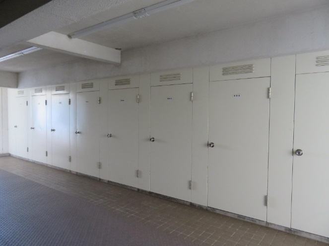 鴨部　鏡川コーポ 　Ａ棟の収納|各部屋専用物置