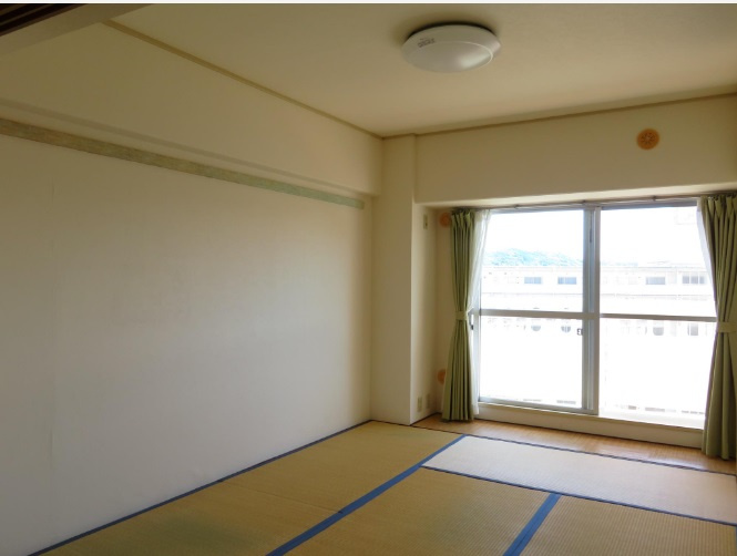 鴨部　鏡川コーポ 　Ａ棟の和室|東側　6.0帖