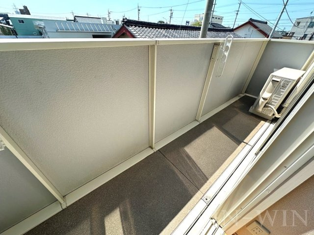 ハイム杉山 A棟のバルコニー