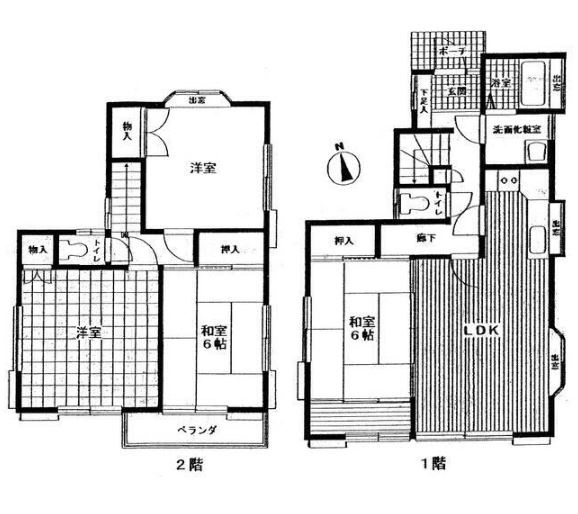 【中古】川越市今福中古住宅の間取り|間取りです！