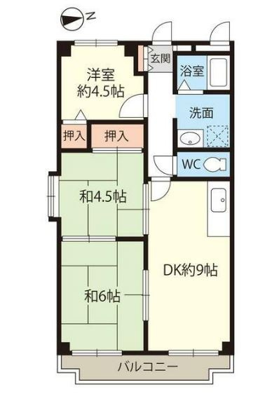 パレス五色山の間取り