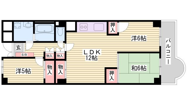 パラッシオ舞子の間取り