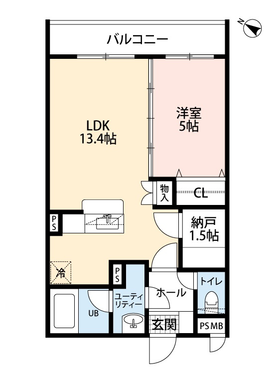 アーバン・フラッツ加西の間取り