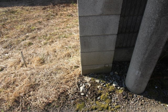 小山市大行寺の外観|西側境界