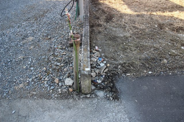 小山市大行寺の外観|東境界