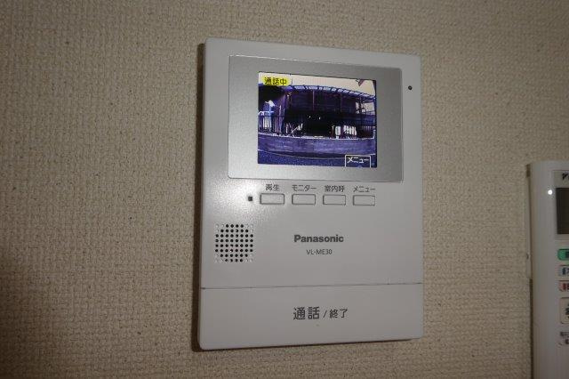 倉敷市福島のアパートのセキュリティ|ＴＶインターホン