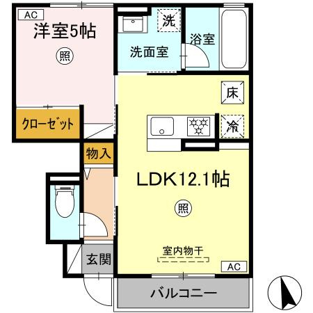 パーシモン駅南の間取り