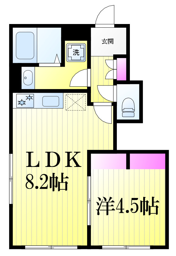 リーブルファイン松戸大金平 の間取り