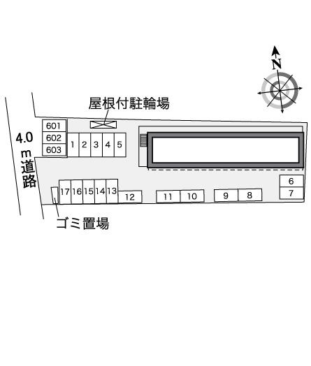 レオパレス鵠戸の区画図
