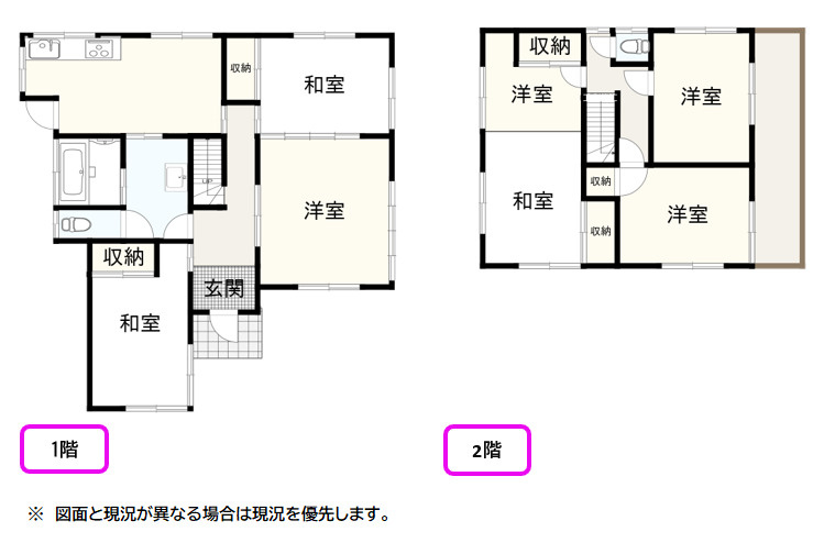 三島市芙蓉台３丁目の中古一戸建の間取り|間取りです。