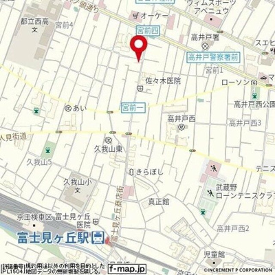 【地図】 | ペガサスマンション富士見ケ丘