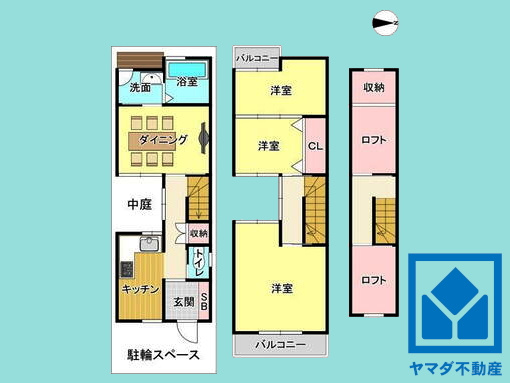 南区吉祥院砂ノ町の間取り