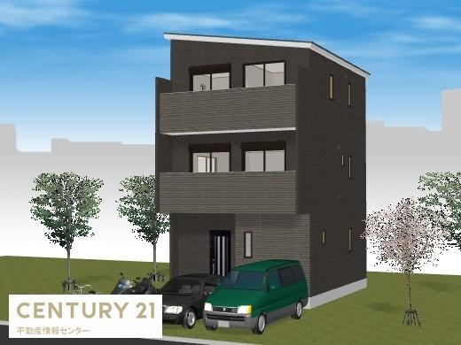 【その他】 | 鶴町３丁目　建築条件付き宅地 | 建物参考プラン：１０９．３５平米　間取り：４ＬＤＫ　構造：木造３階建　建物価格：２０００万円（税込）