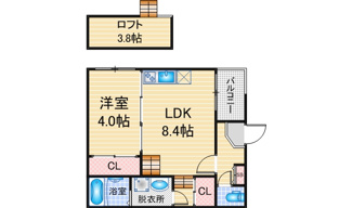 【間取り】 | グリュッグ神宮西 | 略図の為、現状優先