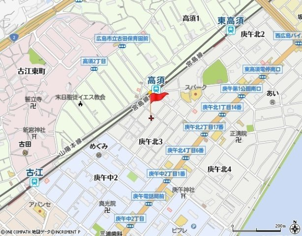 【地図】シンビ高須駅前Ⅱ 