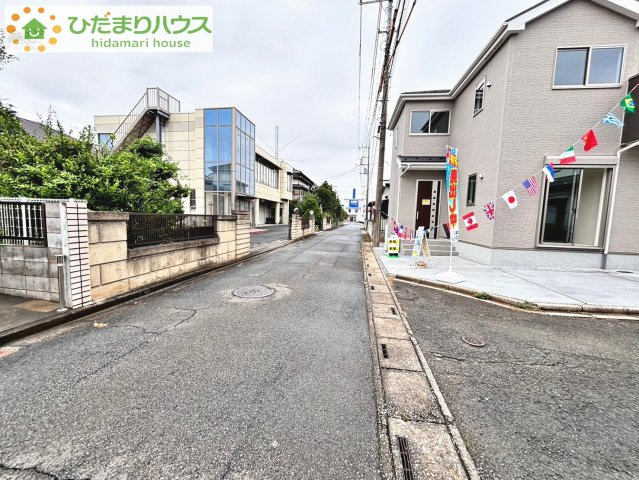 北本市二ツ家　23-1期　新築一戸建て　リナージュ　01の前面道路含む現地写真|閑静な住宅街で穏やかな新生活♪