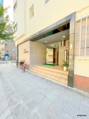 難波シティハイツ　仲介手数料無料のエントランス